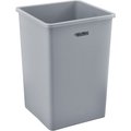 Global Industrial Square Utility Trash Can, Gray, Plastic 641439GY